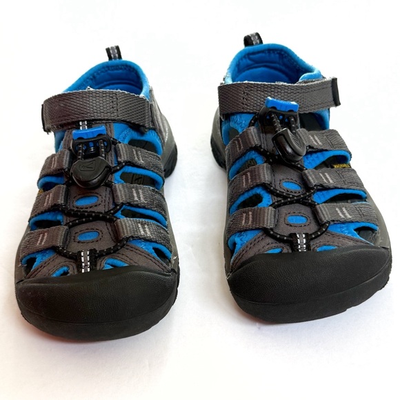 KEEN MAGNET BLUE GRAY BLACK NEWPORT H2 CINCH LACE WATER SHOES - Picture 4 of 10